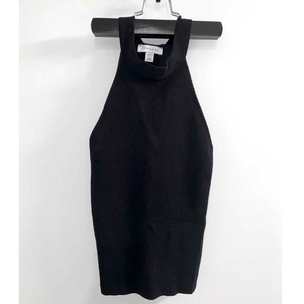 Topshop Mock Neck Knit Top